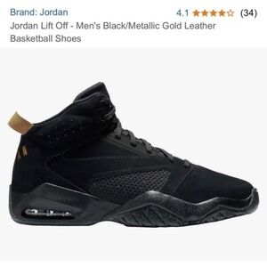 Jordan Lift off basketball shoes Black/metallic gold size 10 Mens